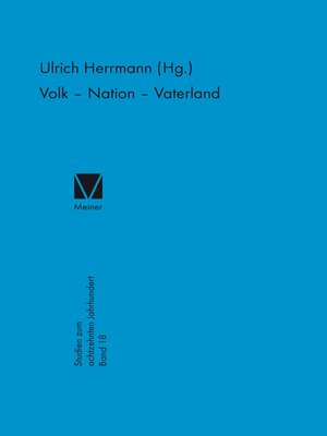 cover image of Volk – Nation – Vaterland